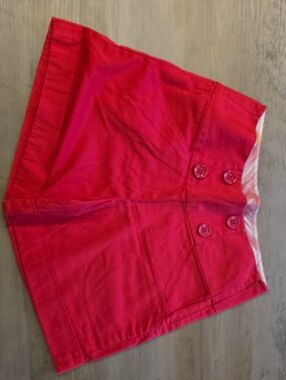Guls Burberry Pink Plaid-Lined Button Detail Shorts